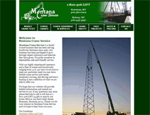 Tablet Screenshot of montanacraneservice.com